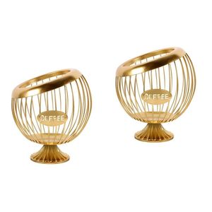 Corbeille à fruits en métal conçue avec des courbes contemporaines, offrant une construction robuste et un espace ouvert adapté aux fruits - Product Image 5