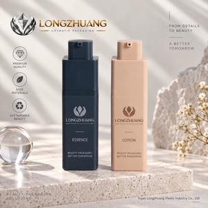 ขวดปั๊มสุญญากาศแบบหมุนขึ้นทรงสี่เหลี่ยมพิมพ์โลโก้สีตามสั่ง ขนาด 15 มล. 30 มล. <span class=keywords><strong>50</strong></span> มล.  บรรจุภัณฑ์เครื่องสำอางแบบด้านสำหรับโลชั่น เซรั่ม ผลิตภัณฑ์บำรุงผิว - Product Image 1