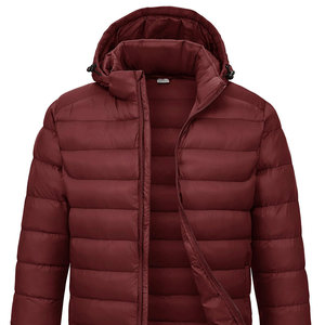 Chaquetas acolchadas para hombre OEM, ropa de calle cálida personalizada, cuello con capucha a la moda, deportes de invierno, chaquetas transpirables de estilo informal para hombre - Product Image 1