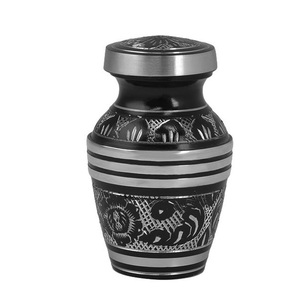 Urne funéraire en argent pour gardien de jardin, avec option de breloques d'amour, nouveau design, urnes en métal pour souvenirs humains, urnes en laiton bon marché - Product Image 5