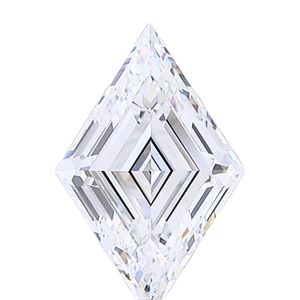 Diamant de laboratoire en forme de losange, 4 carats, F VVS2, certifié IGI, taille losange, non monté - Product Image 2