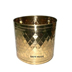 กระถางทองเหลืองแบบโบราณสำหรับปลูกต้นไม้ทำจากโลหะทุบสำหรับโรงจอดรถ - Product Image 2