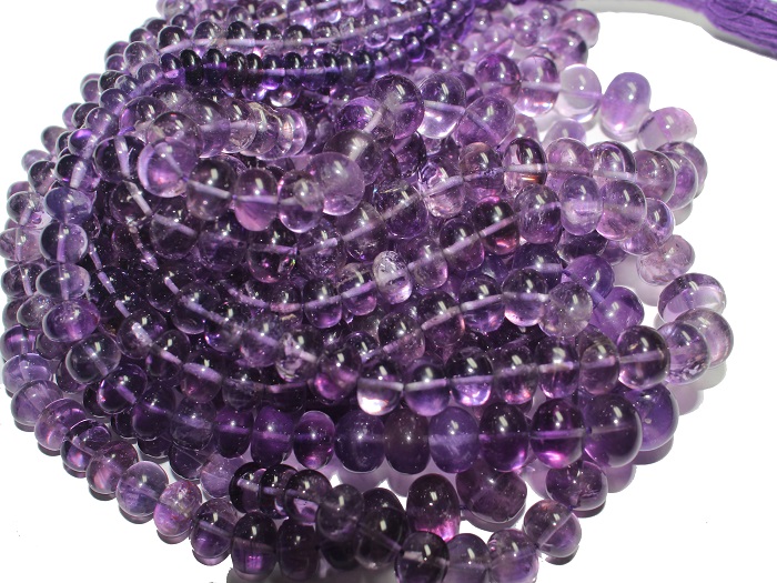 8mm smooth rondelle beads