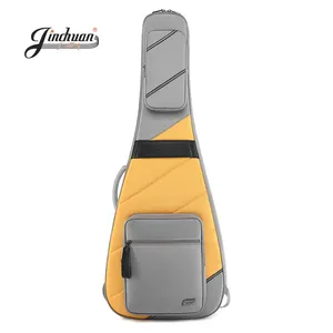 JINCHUANプロフェッショナル高品質30mmフォームパッドエレクトリックギターバッグオックスフォード防水ファブリックベースソフトケースギターバッグ