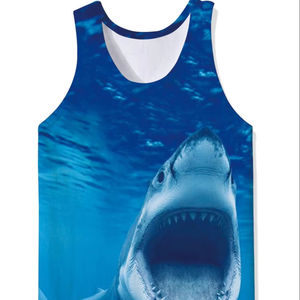 Camiseta sin Mangas Deportiva para Hombre, Diseño Personalizado con Impresión por Sublimación Antiencogimiento, Transpirable y de Secado Rápido, 100% Poliéster - Product Image 2