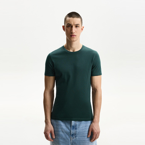 T-shirt de gymnastique pour hommes personnalisé léger coupe ajustée manches raglan hauts d'entraînement musculaire 100% coton polyester spandex pour la course - Product Image 6