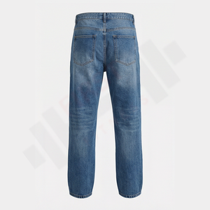 Jeans en denim noir délavé élégant à prix avantageux, streetwear pour homme, coupe vintage décontractée, pantalon droit, vente en gros, mode respirante - Product Image 2