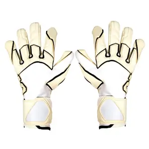 Luvas de goleiro profissional antiderrapante 4mm Luvas de goleiro de futebol em látex com proteção para os dedos
