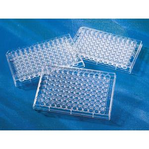 Corning <b>Sterile</b> 96-Well Clear Flat Bottom Polystyrene Microplates TC-Treated 10 Per Bag with Lids Essential <b>Lab</b> Supplies - Product Image 2