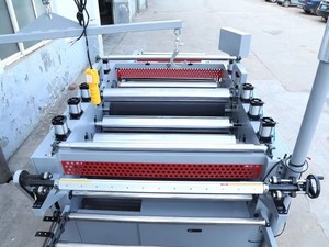 Machines de laminage thermique multifonctionnelles automatiques <span class=keywords><strong>pour</strong></span> le travail du bois, panneaux MDF, WPC, <span class=keywords><strong>PVC</strong></span>, <span class=keywords><strong>profil</strong></span>és thermiques de 1350 mm - Product Image 5