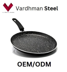 Wholesale Iron Non-Stick Skillet Dosa <b>Tawa</b> <b>Pan</b> Omelet <b>Pan</b> for Multiple Use with Glass Lid Cookware for Cooking Dosa Omelet More - Product Image 4