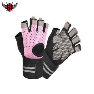 ถุงมือออกกำลังกายครึ่งนิ้วทำจากนีโอพรีนทำจากโพลีเอสเตอร์สำหรับใช้ในยิมที่บ้านและยกน้ำหนัก - Product Image 6