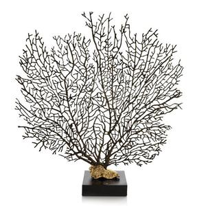 Sculpture d'arbre fantaisie en métal plaqué argent - Product Image 2