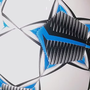 Ballon de football cousu à la machine de niveau professionnel, cuir PU résistant, durable, entraînement en club, match en plein air, ballons de football cousus - Product Image 2