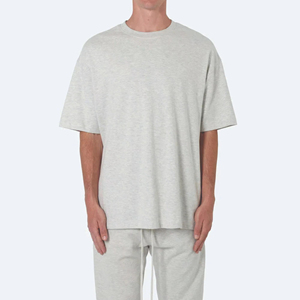 RAM Industry's Heavyweight 100% algodón gráfico cuello redondo Camiseta transpirable verano Casual diseño liso para hombres - Product Image 3