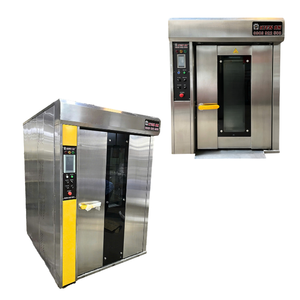 Four de qualité supérieure pour la cuisson du pain 8/10/16/24/32/64 plateaux facile à utiliser 380V 220V four rotatif four de cuisson pain Kien An Vietnam - Product Image 1