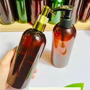 Emballage cosmétique bouteille de pompe en plastique PET de luxe personnalisée de 400ml 500ml bouteille de shampooing bouteille de gel douche usine du Vietnam - Product Image 5