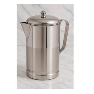 Polished Finish Stainless Steel <b>Pitcher</b> Modern Design Dishwasher Safe for Milk Water Juice Presentation Home Commercial Settings - Product Image 1