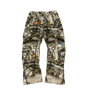 Pantalons de chasse décontractés pour hommes, de haute qualité, coupe droite, surdimensionnés, en coton rayé camouflage, personnalisables - Product Image 3