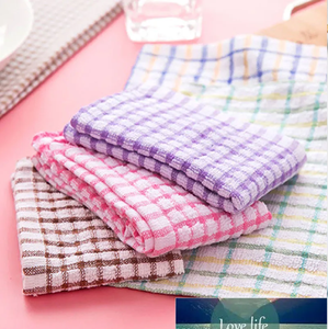 Serviette de cuisine en coton éponge douce et absorbante, utilisation quotidienne, séchage rapide, motif damassé, couleurs personnalisables, utilisation à domicile, hôtel, restaurant - Product Image 2