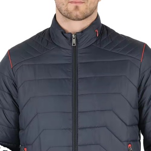 2026 New Arrival Solid Color Casual <b>Men</b> Winter Canvas Puffer Hooded <b>Jacket</b> Stand Collar Front Logo Breathable Outdoor Windproof - Product Image 3