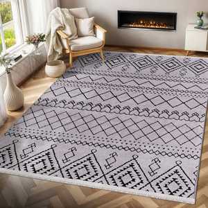 พรมเชนิลล์เน็ตไลน์ โฮม ซอฟท์ รุ่น RW1801 สีเทา 80x150 ซม. ซักเครื่องได้ - Product Image 3