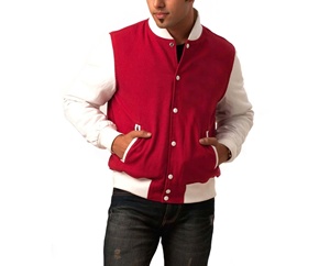 Haute qualité hommes lettre hommes varsité vestes nouveau à la mode personnalisé Streetwear unisexe surdimensionné fait hiver varsité laine veste - Product Image 1