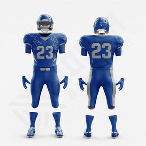 Ropa Deportiva Personalizada de Alto Rendimiento para Equipos de Fútbol Americano, Jersey Transpirable que Absorbe la Humedad, Nombre y Número Personalizados Impresos - Product Image 1