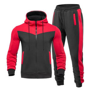Ensemble de survêtement en coton vierge personnalisé pour hommes, ensembles de sweat-shirts à capuche, pull-over, jogging uni, molleton technique, pantalon de jogging - Product Image 2