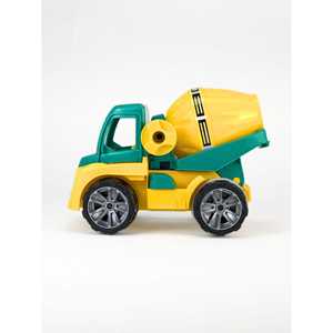 Camion de chantier en plastique City Cement Mixer, jouet pour enfants, à friction - Product Image 1