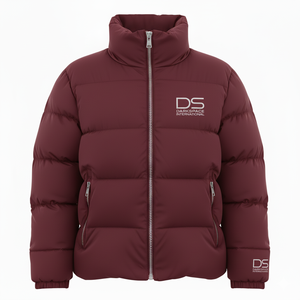 Blouson matelassé décontracté pour homme de haute qualité, style uni, avec logo personnalisé sur le devant, capuche, col montant, fermeture éclair, respirant et coupe-vent pour l'hiver - Product Image 3