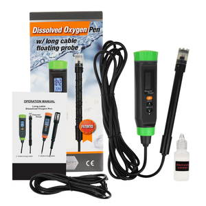User-friendly Dissolved <b>Oxygen</b> <b>Meter</b> DO Tester 0.00~20.00mg/L Self-floating Probe, Rechargeable Battery for Aquaculture - Product Image 2
