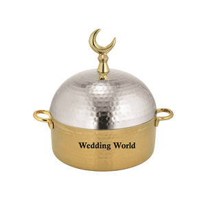 Marmite en bois nacre de qualité supérieure, fait main, casserole classique élégante, nouveau réchaud à nourriture en métal - Product Image 3