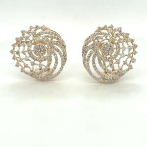 Meilleures ventes Boucles d'oreilles en diamant véritable VS Purity I J Color Collection à la mode pour un usage décontracté Bijoux pour femmes - Product Image 4