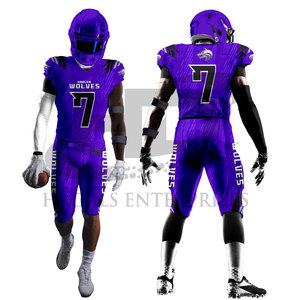 Uniforme de football américain à bas prix, service OEM, nouveau style, design personnalisé - Product Image 3