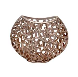 Soporte de aluminio moderno para plantas de interior con jarrón de piso de bajo precio Acabado en níquel áspero Jardín de Casa Material de cobre de acero inoxidable - Product Image 4