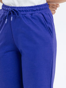 Nouveauté Pantalon de jogging pour femme de haute qualité bleu royal avec taille ajustable, pantalon décontracté d'hiver pour le fitness, prix de gros bon marché - Product Image 5