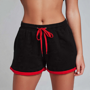 400 GSM Sweat Shorts Women Jogger Running Winter Fleece Shorts <b>Ladies</b> High Drawstring Waist Sweat Shorts Women's - Product Image 5