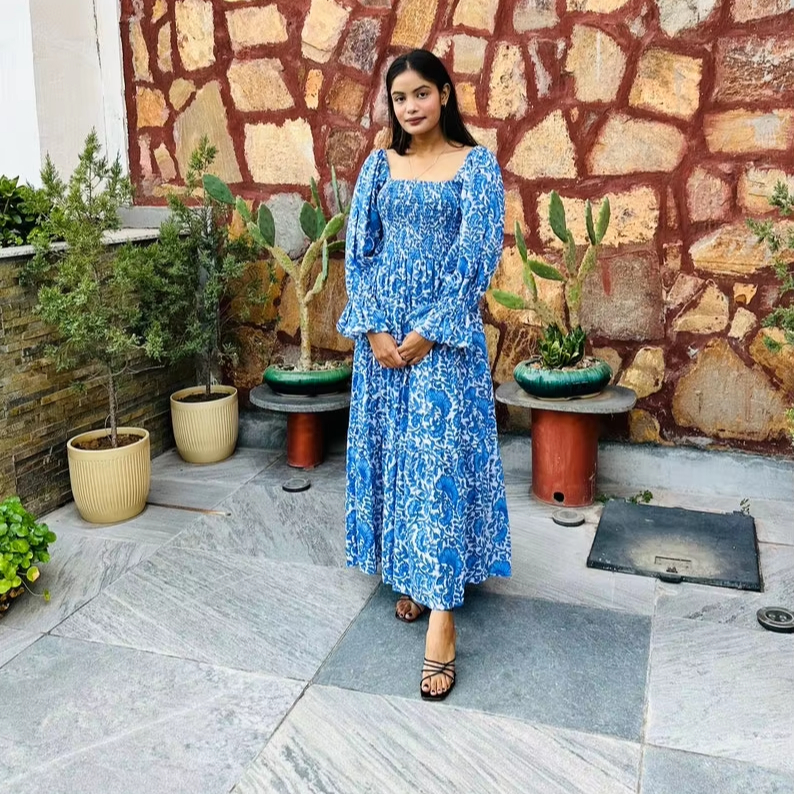 Wholesale Indian Style Long Sleeve Dresses Eco-Friendly & Soft Cotton  Fabric | Alibaba.com
