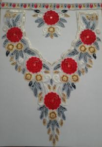 Elegante cuello de red de diseñador con hilo detallado y bordado de lentejuelas para blusa vestido escote Kurti USO DE MODA - Product Image 2