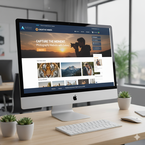 Sitio web de fotografía profesional con desarrollo de galería Agencia Web asequible que ofrece presencia en línea confiable y asequible - Product Image 1