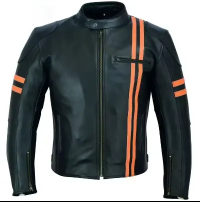 New design Motorbike Leather Jacket with lining inside top featured leather jacket Pakistan Manufacturers