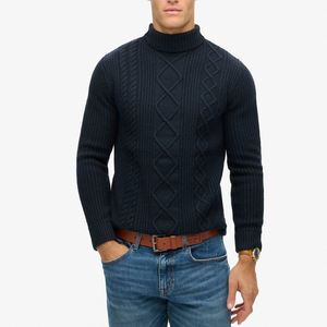 Vente en gros nouveau pull uni pour hommes sur mesure dernière conception de qualité supérieure pull pour hommes en coton et laine 2026 - Product Image 1