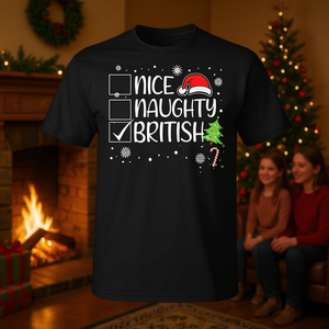 Joli t-shirt de Noël britannique coquin pour les fêtes en famille - Product Image 3