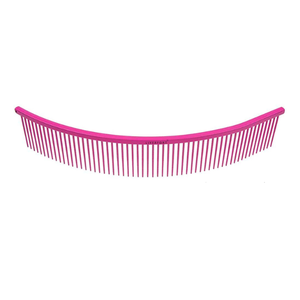 Peigne pour animaux de compagnie antistatique professionnel de qualité supérieure en acier inoxydable peigne incurvé violet Type de poignée clairsemée ovale, plat, rond peignes pour animaux de compagnie - Product Image 4