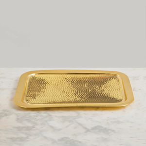 Hammered Copper Plating Serving <b>Tray</b> for Wedding <b>Table</b> Centerpieces Decoration 2024 New Design Food Serving <b>Tray</b> Best Seller - Product Image 4