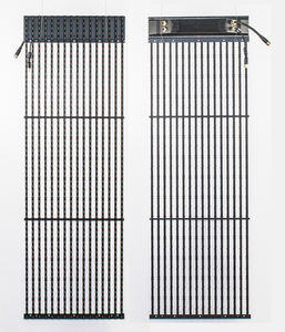 Façade du bâtiment Led Grille extérieure rideau affichage fixe mur vidéo P25 Transparent étanche Led panneau affichage publicitaire - Product Image 3