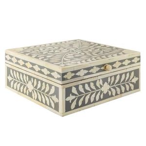 Handmade High Quality Bone Inlay <b>Ring</b> <b>Boxes</b> Premium Wood and with Velvet Expertly Crafted Gift Storage Jewelry <b>Boxes</b> BY GGO - Product Image 3