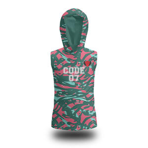 Uniformes de Fútbol Americano Personalizados con Logotipo, Transpirables, Antibacterianos, de Secado Rápido, sin Mangas, con Diseño de Bandera Estadounidense, Conjuntos de Camisetas 7V7 7on7 - Product Image 2