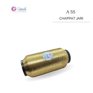Broderie haute ténacité A 55 Chapat Jari MS Type Polyester Chapat jari avec Lurex S et ST Type Métallique Chapat Jari - Product Image 2